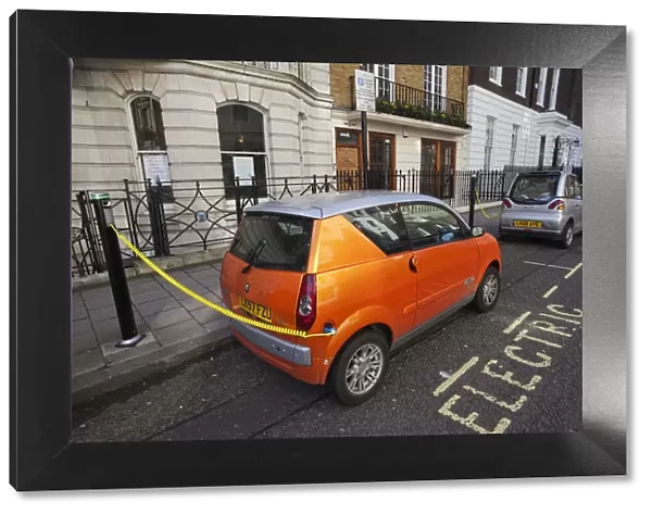 England, London, Electric Cars Recharging