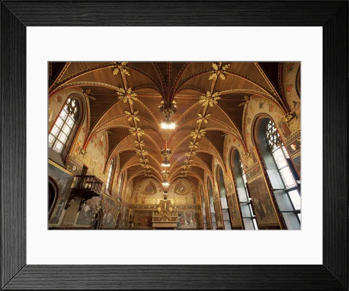 Framed Print : Belgium, Brugge, City Hall, The Gothic Chamber Framed Print : Belgium, Brugge, City Hall, The Gothic Chamber