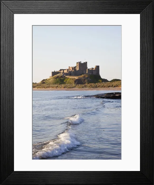 Framed Print : England, Northumberland, Bamburgh, Bamburgh Castle