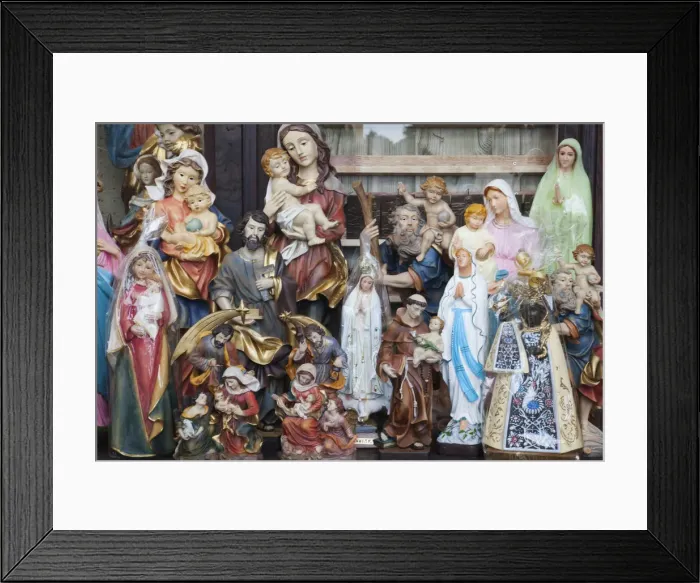 Framed Print : Germany, Upper Bavaria, Altotting, Souvenir Shop Display of Religious Icons Framed Print : Germany, Upper Bavaria, Altotting, Souvenir Shop Display of Religious Icons