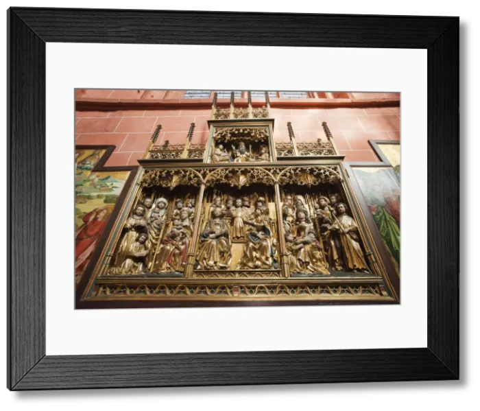 Framed Print : Germany, Frankfurt, St. Bartholomews Cathedral, Altar Shrine Detail Framed Print : Germany, Frankfurt, St. Bartholomews Cathedral, Altar Shrine Detail