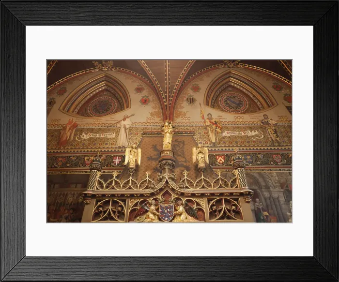 Framed Print : Belgium, Brugge, City Hall, The Gothic Chamber Framed Print : Belgium, Brugge, City Hall, The Gothic Chamber