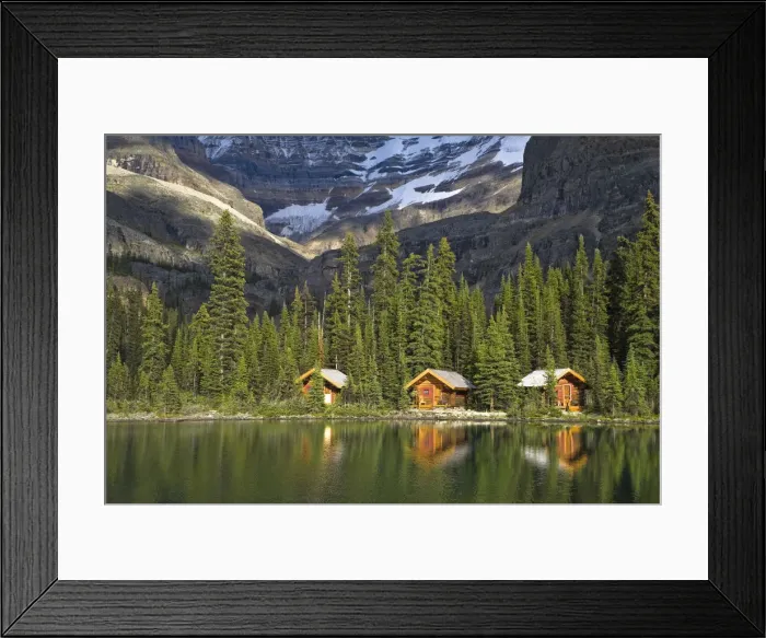 Framed Print : Lake O Hara and Lake O Hara Lodge, Yoho National Park, British Columbia, Canada