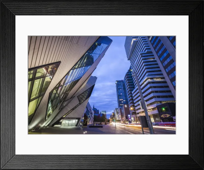 Framed Print : Canada, Ontario, Toronto, Royal Ontario Museum, The Crystal, Daniel Liebeskind, architect Framed Print : Canada, Ontario, Toronto, Royal Ontario Museum, The Crystal, Daniel Liebeskind, architect