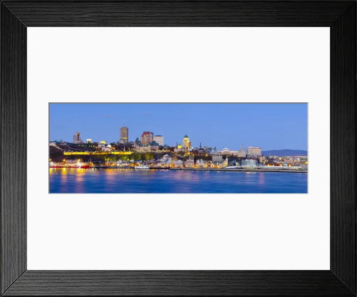 Framed Print : Canada, Quebec, Quebec City, Vieux Quebec or Old Quebec across Saint Lawrence River Framed Print : Canada, Quebec, Quebec City, Vieux Quebec or Old Quebec across Saint Lawrence River