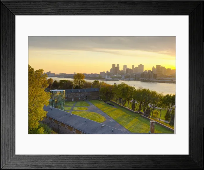 Framed Print : Canada, Quebec, Montreal, Downtown across Saint Lawrence River or Fleuve Saint-Laurent Framed Print : Canada, Quebec, Montreal, Downtown across Saint Lawrence River or Fleuve Saint-Laurent