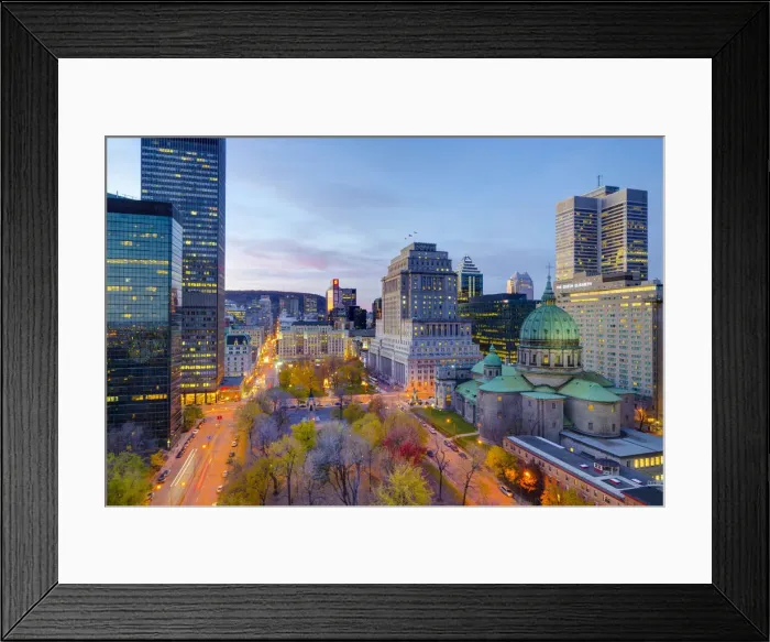 Framed Print : Canada, Quebec, Montreal, Place du Canada and Dorchester Square, Cathedral-Basilica Framed Print : Canada, Quebec, Montreal, Place du Canada and Dorchester Square, Cathedral-Basilica
