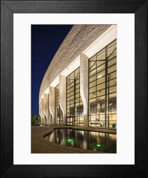 Framed Print : Canada, Quebec, Hull-Gatineau, Canadian Museum of Civilization, exterior, evening