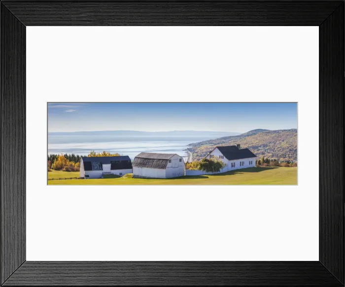 Framed Print : Canada, Quebec, Capitale-Nationale Region, Charlevoix, Sainte Irenee, elevated view Framed Print : Canada, Quebec, Capitale-Nationale Region, Charlevoix, Sainte Irenee, elevated view