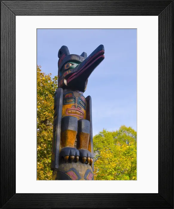 Framed Print : Canada, Ontario, Ottawa, Confederation Park, Kwakiutl Totem Framed Print : Canada, Ontario, Ottawa, Confederation Park, Kwakiutl Totem