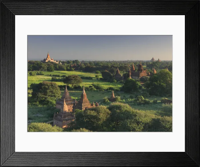 Framed Print : Myanmar (Burma), Temples of Bagan (Unesco world Heritage Site)