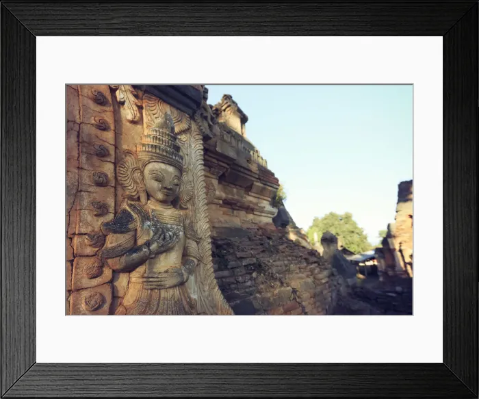 Framed Print : Myanmar (Burma), Shan State, Inle Lake, Inthein Village Nyaung Ohak old ruins Framed Print : Myanmar (Burma), Shan State, Inle Lake, Inthein Village Nyaung Ohak old ruins