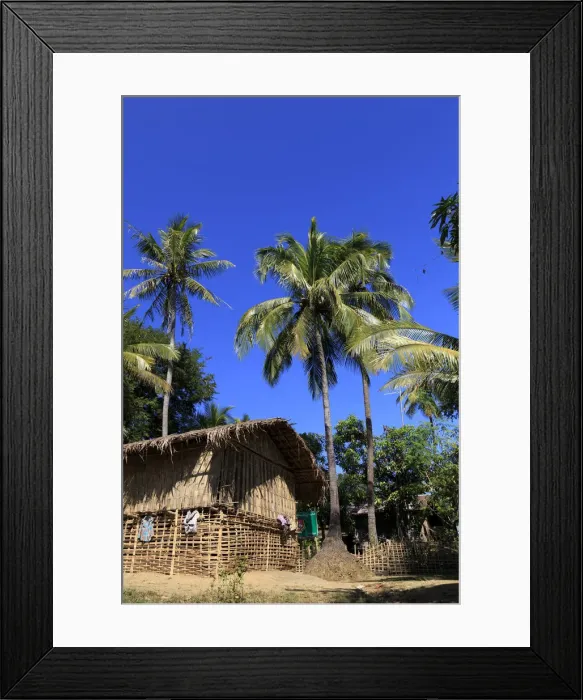 Framed Print : Myanmar (Burma), Rahine State, Mrauk U, Chin Village Framed Print : Myanmar (Burma), Rahine State, Mrauk U, Chin Village
