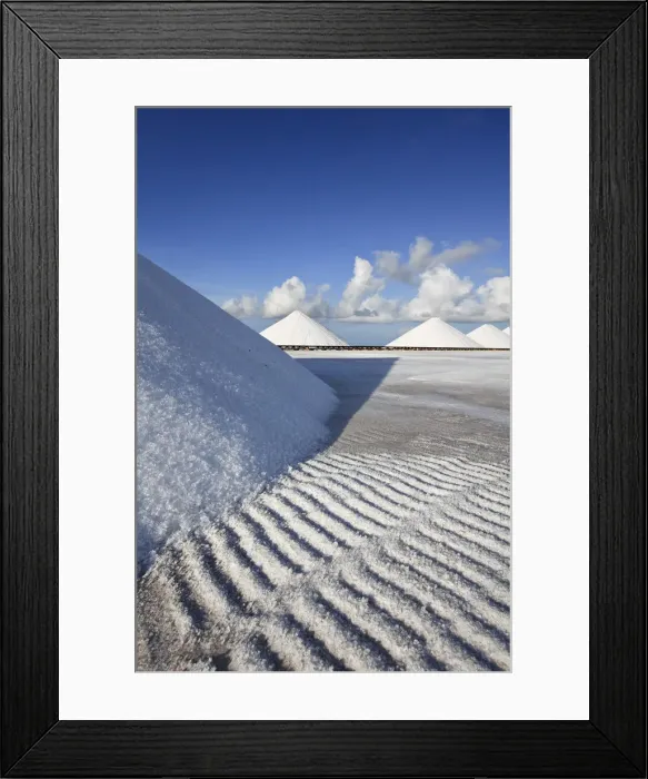 Framed Print : Caribbean, Netherland Antilles, Bonaire, Salt Pans Framed Print : Caribbean, Netherland Antilles, Bonaire, Salt Pans