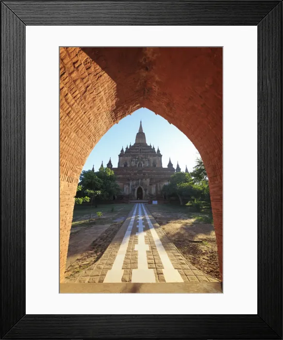 Framed Print : Myanmar (Burma), Temples of Bagan (Unesco world Heritage Site), Sulamani Temple