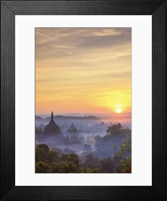Framed Print : Myanmar (Burma), Rakhine State, Mrauk U Archaeological Site Framed Print : Myanmar (Burma), Rakhine State, Mrauk U Archaeological Site