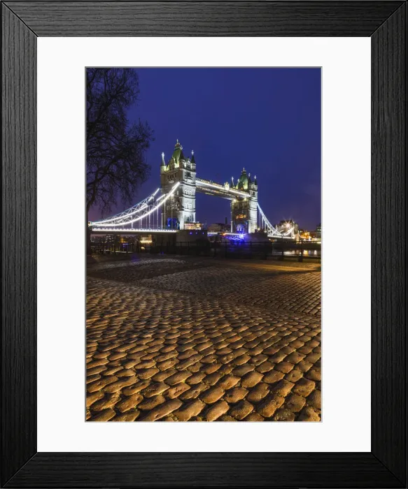 Framed Print : England, London, Tower Bridge at Night Framed Print : England, London, Tower Bridge at Night