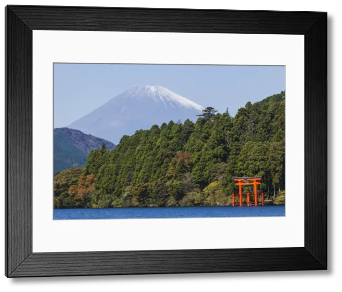 Framed Print : Japan, Honshu, Fuji-Hakone-Izu National Park, Lake Ashinoko and Mt. Fuji Framed Print : Japan, Honshu, Fuji-Hakone-Izu National Park, Lake Ashinoko and Mt. Fuji