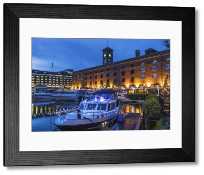 Framed Print : England, London, Tower Hamlets, St. Katharine Dock Framed Print : England, London, Tower Hamlets, St. Katharine Dock