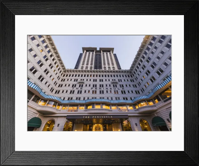 Framed Print : China, Hong Kong, Kowloon, The Peninsula Hotel Framed Print : China, Hong Kong, Kowloon, The Peninsula Hotel