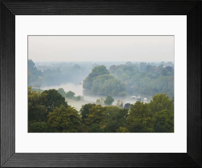 Framed Print : England, London, Richmond, View of The Thames from Richmond Hill