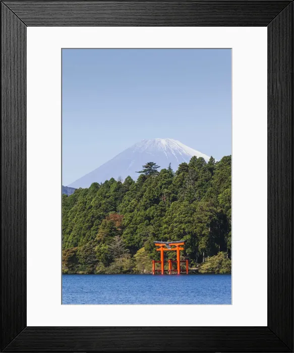 Framed Print : Japan, Honshu, Fuji-Hakone-Izu National Park, Lake Ashinoko and Mt. Fuji Framed Print : Japan, Honshu, Fuji-Hakone-Izu National Park, Lake Ashinoko and Mt. Fuji