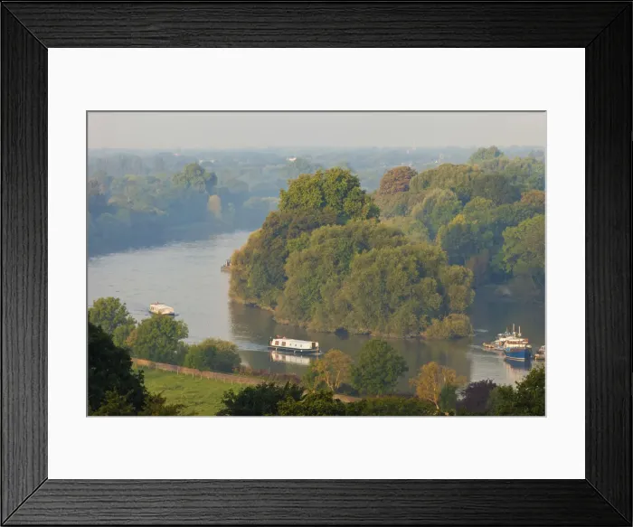 Framed Print : England, London, Richmond, View of The Thames from Richmond Hill