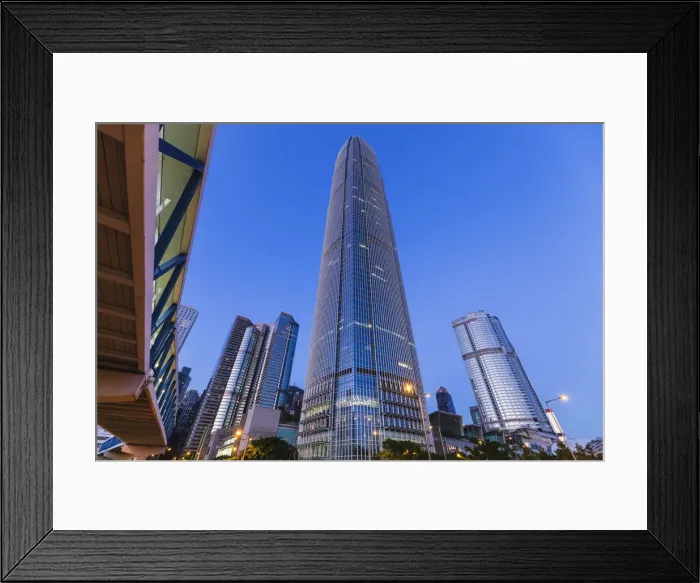 Framed Print : China, Hong Kong, City Skyline and International Finance Centre Building (IFC) Framed Print : China, Hong Kong, City Skyline and International Finance Centre Building (IFC)