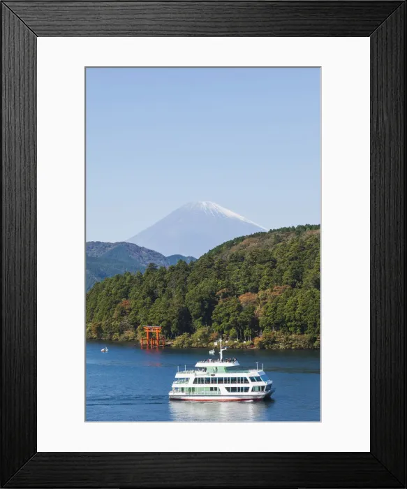 Framed Print : Japan, Honshu, Fuji-Hakone-Izu National Park, Lake Ashinoko and Mt Framed Print : Japan, Honshu, Fuji-Hakone-Izu National Park, Lake Ashinoko and Mt
