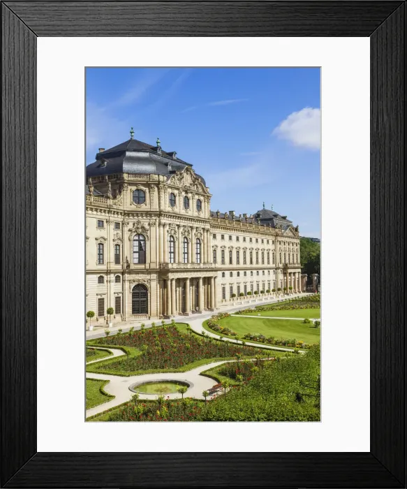 Framed Print : Germany, Bavaria, Romantic Road, Wurzburg, Wurzburg Residence and Court Garden Framed Print : Germany, Bavaria, Romantic Road, Wurzburg, Wurzburg Residence and Court Garden
