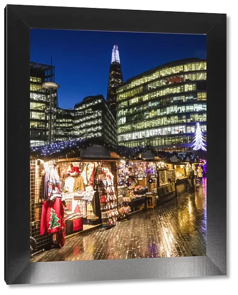 England, London, Southwark, London Bridge City, More London Riverside and Christmas