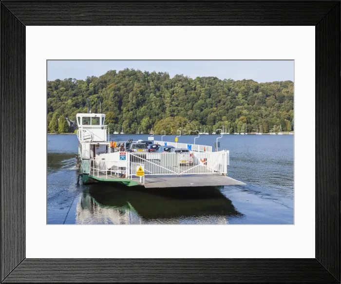 Framed Print : England, Cumbria, Lake District, Windermere, Windermere Ferry Framed Print : England, Cumbria, Lake District, Windermere, Windermere Ferry