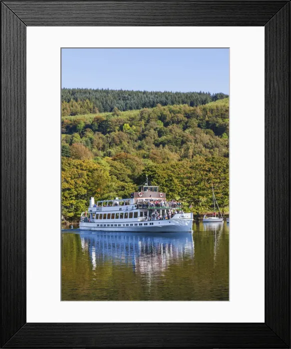 Framed Print : England, Cumbria, Lake District, Windermere, Excursion Steamboat Framed Print : England, Cumbria, Lake District, Windermere, Excursion Steamboat