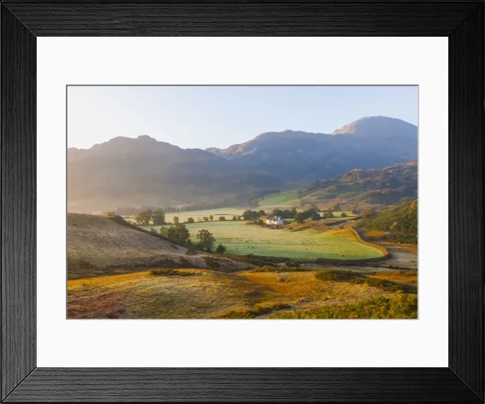 Framed Print : England, Cumbria, Lake District, The Langdales