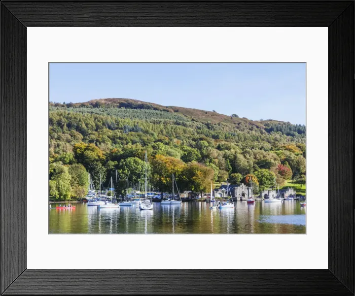 Framed Print : England, Cumbria, Lake District, Windermere, Lakeside, View of Newby Bridge Framed Print : England, Cumbria, Lake District, Windermere, Lakeside, View of Newby Bridge