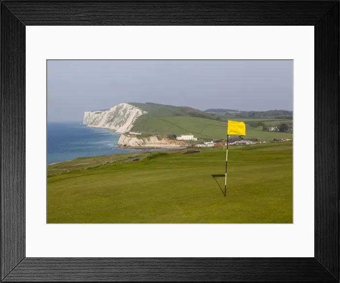 Framed Print : England, Hampshire, Isle of Wight, Freshwater Bay Golf Course Framed Print : England, Hampshire, Isle of Wight, Freshwater Bay Golf Course