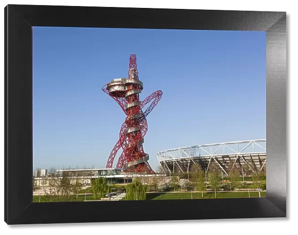 England, London, Stratford, Queen Elizabeth Olympic Park, ArcelorMittal Orbit Sculpture