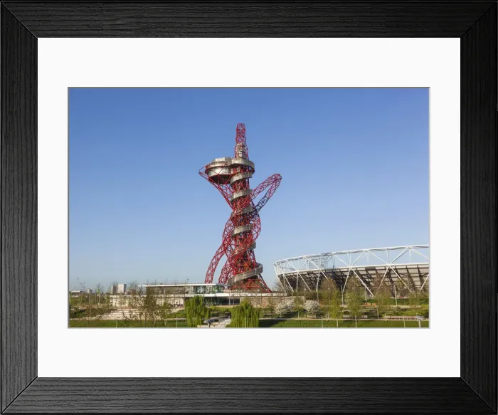 Framed Print : England, London, Stratford, Queen Elizabeth Olympic Park, ArcelorMittal Orbit Sculpture Framed Print : England, London, Stratford, Queen Elizabeth Olympic Park, ArcelorMittal Orbit Sculpture