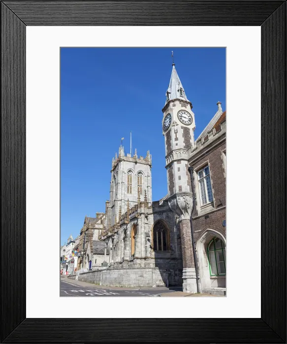 Framed Print : England, Dorset, Dorchester, High Street