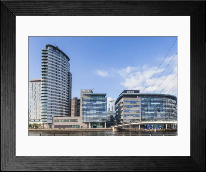 Framed Print : England, Manchester, Salford, The Quays, Media City Framed Print : England, Manchester, Salford, The Quays, Media City