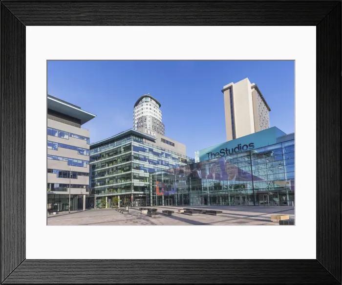 Framed Print : England, Manchester, Salford, The Quays, Media City Framed Print : England, Manchester, Salford, The Quays, Media City