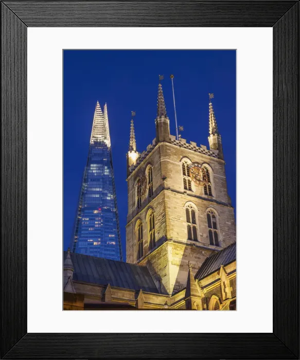 Framed Print : England, London, Southwark, Southwark Cathedral and The Shard Framed Print : England, London, Southwark, Southwark Cathedral and The Shard
