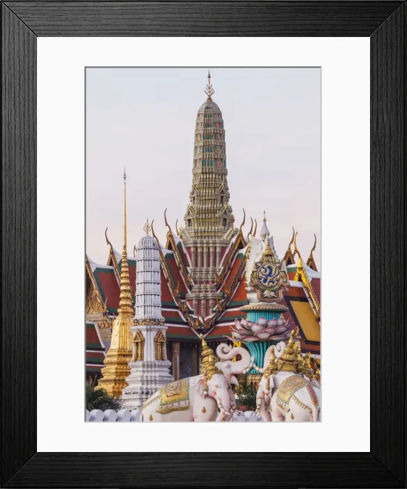 Framed Print : Thailand, Bangkok, Grand Palace, Wat Phra Kaeo Framed Print : Thailand, Bangkok, Grand Palace, Wat Phra Kaeo
