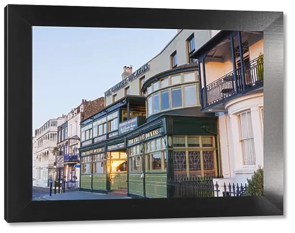 England, Kent, Broadstairs, Victoria Parade and The Charles Dickens Tavern