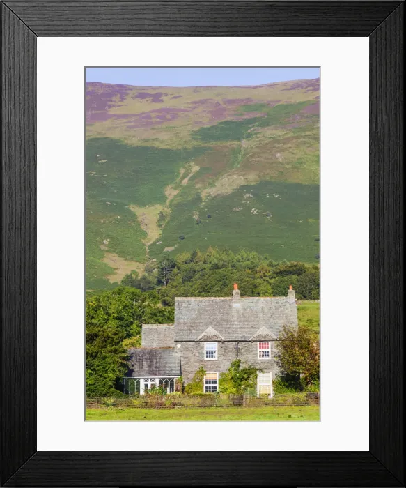 Framed Print : England, Cumbria, Lake District, Borrowdale, Typical House Framed Print : England, Cumbria, Lake District, Borrowdale, Typical House