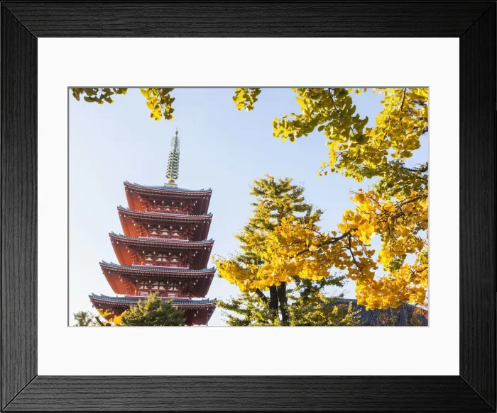 Framed Print : Japan, Honshu, Tokyo, Asakusa, Sensoji Temple aka Asakusa Kannon Temple