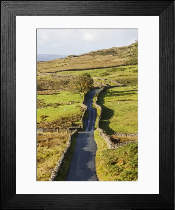 Framed Print : England, Cumbria, Lake District, Kirkstone Pass, The Struggle Road to Framed Print : England, Cumbria, Lake District, Kirkstone Pass, The Struggle Road to