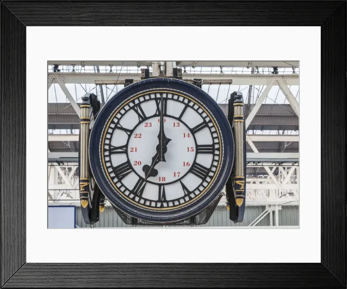Framed Print : England, London, Waterloo Station, Station Clock Framed Print : England, London, Waterloo Station, Station Clock