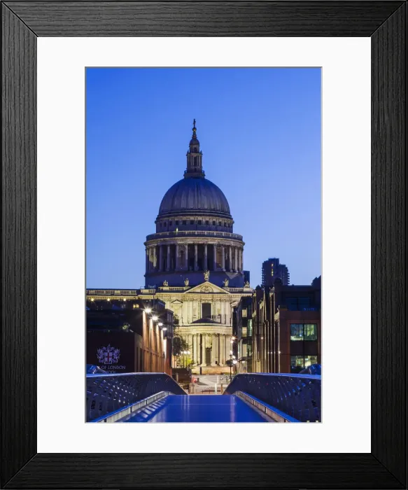 Framed Print : England, London, St. Pauls Cathedral and City Skyline Framed Print : England, London, St. Pauls Cathedral and City Skyline
