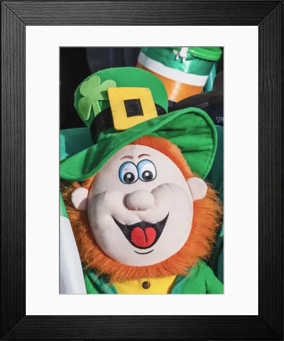 Framed Print : England, London, St. Patricks Day Parade, Leprechaun Doll Framed Print : England, London, St. Patricks Day Parade, Leprechaun Doll